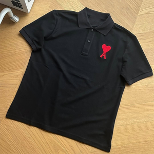 <span class=keywords><strong>Polo</strong></span> da Uomo Blu con Motivo Geometrico, Manica Corta, Cotone Oxford, Vestibilità Regolare, Traspirante, Design con Logo Frontale - Product Image 3