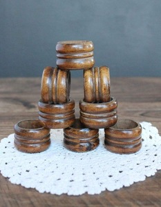 Juego de servilleteros de madera natural, servilleteros de madera ecológicos para decoración de mesa de comedor por madiha art and crafts - Product Image 4