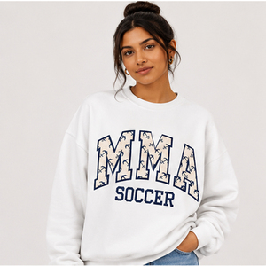 เสื้อสเวตเชิ้ตคอกลมโอเวอร์ไซส์ MMA Soccer สำหรับผู้หญิง เสื้อพูลโอเวอร์คอเต่าพิมพ์ลายกราฟิก เสื้อสเวตเชิ้ตโอเวอร์ไซส์ทรงหลวม คอสูง แขนยาว - Product Image 2