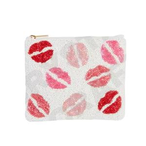 Pochette à monnaie perlée de graines de lèvres beau portefeuille de porte-monnaie perlé personnalisé pour les femmes pochette à monnaie à la mode avec - Product Image 1