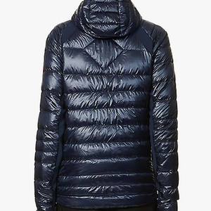 Men's Puffer <b>Jacket</b> Autumn Coat Stand Collar Eco-Friendly Waterproof Casual Solid Color Zipper Closure Regular Fit <b>Navy</b> <b>Blue</b> - Product Image 4