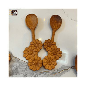 Cuillère en bois écologique pour cuisine, vente en gros, ensemble de couverts en bois de bouleau naturel, ustensiles de cuisine, finition lisse, durable, pour la table - Product Image 6