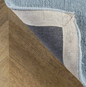 พรมขนสัตว์ทอมือแบบทัฟท์ สีน้ำเงินเทา ทันสมัย เป็นมิตรกับสิ่งแวดล้อม กันลื่น นุ่มสบาย ขนปุยปานกลาง ขนาดสั่งทำได้ สำหรับบ้าน - Product Image 3