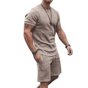 Conjunto Deportivo de Verano para Hombre, Camiseta y Pantalones Cortos, Estilo Urbano, Tallas Grandes, de Pakistán, Marca Privada - Product Image 2