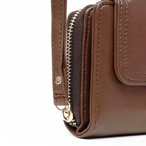Wholesale Hody LAYNA <b>WALLET</b> Microfiber Synthetic Leather Coin Zipper Purses Pocket <b>Wallet</b> <b>Card</b> Holder for Woman with Key Hook - Product Image 1