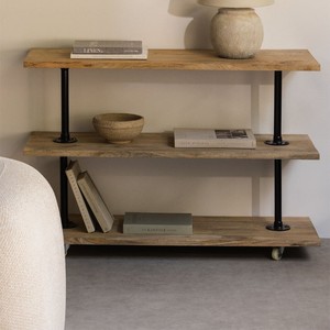Console en bois de manguier Vandana Amber Mark avec roulettes - Product Image 1