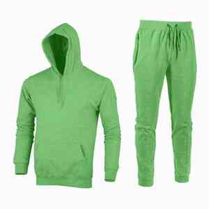 Conjunto Deportivo Informal para Hombre OEM de Dos Tonos, Chaqueta con Cremallera Gris y Azul Marino con Pantalones Deportivos a Juego - Product Image 1