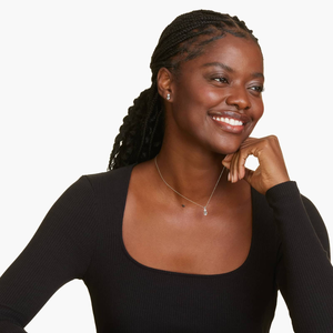 Bijoux en argent 925 de luxe avec diamants en moissanite, forme poire scintillante, style élégant pour hommes et femmes, cadeau idéal pour toutes les occasions - Product Image 5