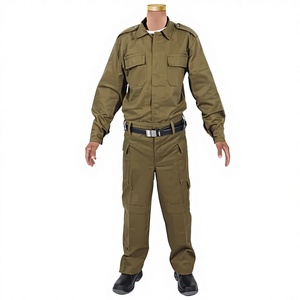 Ensemble uniforme de sécurité personnalisé pour entreprise de surveillance : chemise et pantalon de patrouille en coton unisexe pour l'été, vente en gros, OEM, long - Product Image 1