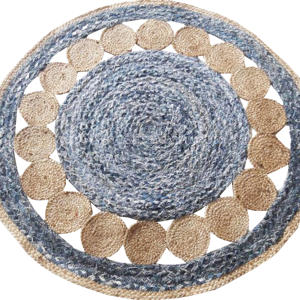 Tapis de jute naturel indien écologique fait à la main tapis de jute Bradded beaux nouveaux tapis de jute tapis de jute sur le prix bon marché - Product Image 5