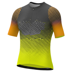 Maillot de cyclisme sur route pour homme 220g en Spandex et Polyester, extensible dans les quatre sens, imprimé numérique découpé au laser, manches courtes - Product Image 5