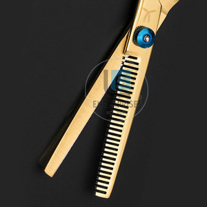 Ciseaux à effiler en acier inoxydable en stock, nouvelle arrivée, poignée antidérapante, qualité supérieure, pour la coupe de cheveux, barbier, durables - Product Image 5