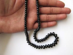 Cuentas Redondas de Espinela Negra, Cuentas Redondas Lisas de Espinela en Hilo para la Fabricación de Joyas DIY - Product Image 6