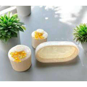 Nouvel ensemble de pots à fruits secs en résine écologique, très vendu, avec design peint à la main, pour la décoration intérieure et les cadeaux - Product Image 3