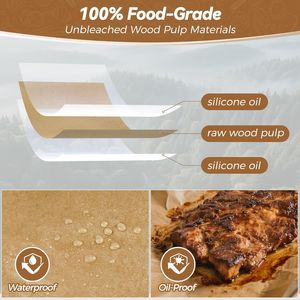 360 Fogli di Carta da Forno Non Sbiancata 30x40 cm, Antiaderente e Impermeabile, Pre-Tagliati per Cottura e Pasticceria - Product Image 2