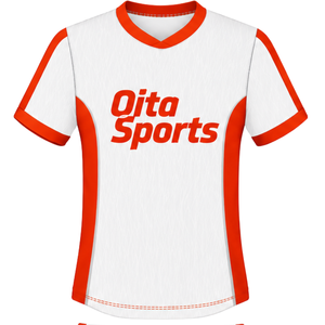 Conjunto de Camiseta y Pantalones Cortos de Rugby Naranja y Blanco, Cuello en V, Uniforme de Equipo Personalizado, Ropa Deportiva Transpirable para Entrenamiento - Product Image 3