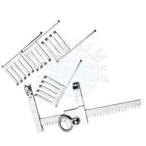 NABSONS MED Separador de Costillas Manual con Brazos Articulados de Acero Inoxidable, Cuatro Cuchillas Desmontables, Instrumento Quirúrgico Ortopédico Reutilizable CE - Product Image 6
