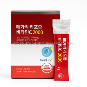 Ácido ascórbico liposomal 1000mg bolsita Suplemento de refuerzo de inmunidad de absorción rápida 30 cuentas OEM Corea - Product Image 1