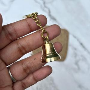 Llavero de campana de latón en miniatura 2026 más vendido con acabado dorado estilo antiguo, a la venta por exportadores - Product Image 3