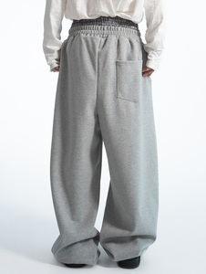 Custom <b>Joggers</b> Sweat Pants Men Crystal Rhinestone Oversized Straight Leg Cotton French Terry Baggy Acid Wash Flared Sweatpants - Product Image 2