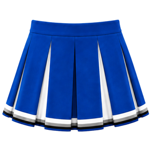 Conjunto de Uniforme de Porristas Azul Rey, Top Corto y Falda Plisada, para Competencia de Baile, Ropa Deportiva - Product Image 6
