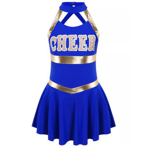 Uniforme de Porristas OEM Personalizado, Conjunto Deportivo para Mujer, Top y Falda de Tela de Secado Rápido, Ropa de Equipo - Product Image 1