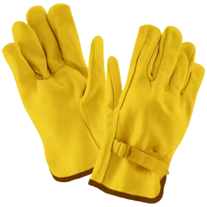 Gants de travail en cuir de vachette pleine fleur et croûte de qualité supérieure pour la sécurité industrielle et la protection des mains, gants de jardinage - Product Image 3