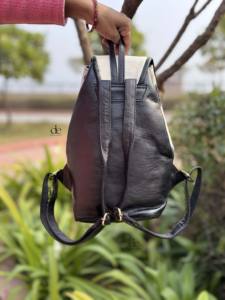 Nouveauté : Sac à dos en cuir véritable de vachette avec fourrure, style western, sacs de voyage, sacs unisexes multi-usages, vente en gros, produit en vrac - Product Image 4