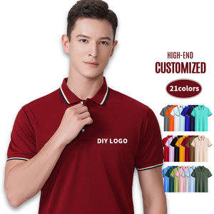 Nouveaux t-shirts polo de haute qualité à prix compétitif, tissu en soie, polyester, t-shirts pour hommes avec logo personnalisé - Product Image 2