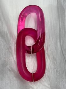 Chaîne décorative haut de gamme en résine, maillons à motif dégradé, design peint, style art moderne, fonction suspendue, forme personnalisée, artisanat - Product Image 4