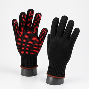 Gants en PVC à paume pointillée offrant une meilleure adhérence, une construction tricotée douce et une mobilité flexible pour les travaux d'assemblage et de maintenance - Product Image 1
