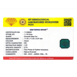 Natural Zambian Emerald 5.59 Carat Loose Gemstone Emerald Cut for Fine Jewelry - Product Image 4