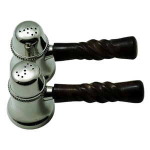 Table Top Antique Color Bone Handle & Brass with Nickel Polished Made by Professional Manufacturer <b>Salt</b> & <b>Pepper</b> <b>Set</b> - Product Image 1