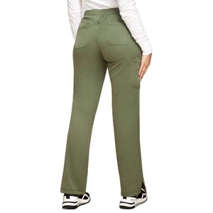 ชุดเครื่องแบบโรงพยาบาลผ้าโพลีเอสเตอร์ยืดสำหรับผู้หญิงชุดเสื้อและกางเกงสำหรับ2026พยาบาลผ้าโพลีเอสเตอร์ขัดผิวสีเทามีสไตล์ - Product Image 5