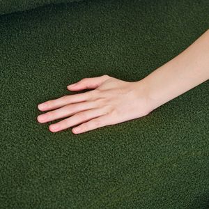 Divano in Velluto Verde Teddy 2021 con Seduta Sinistra per il Tuo Soggiorno - Product Image 6