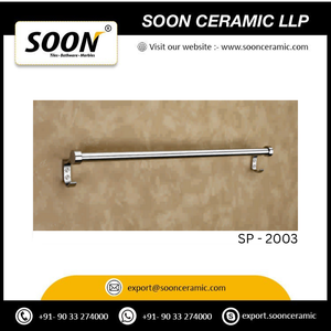 Porte-serviettes mural en aluminium SPARROE, étagère de salle de bain à double niveau, porte-serviettes multi-barres avec crochets - Product Image 2
