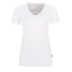 Camiseta Deportiva de Verano con Cuello en V, 100% Algodón, Logotipo Personalizado, Transpirable, Ecológica, de Secado Rápido, para Gimnasio, para Mujer, Venta al Por Mayor - Product Image 1