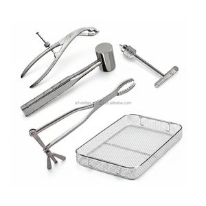 Low MOQ A-1 VERITAS Hayy-Grovve Bone Holding Forceps Orthopedic Instruments With Mesh Tray Set of 5 | sutur kitmedic instrument - Product Image 3