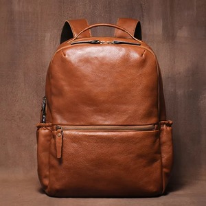 Signature Vintage Leather <b>Backpack</b> <b>Waterproof</b> Anti-Theft Laptop Rucksack Genuine Leather Craft LBP-0435 - Product Image 1