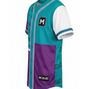 Maillot de baseball style urbain, sublimation pour équipe sportive, MALUZA INDUSTRIES, maillot de baseball premium streetwear - Product Image 5