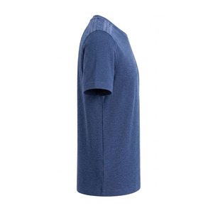 T-shirt à manches courtes pour homme Exo-ImpeX, col rond, tricoté, respirant, streetwear, coupe classique, logo imprimé sur le devant, bleu, t-shirts de performance - Product Image 5