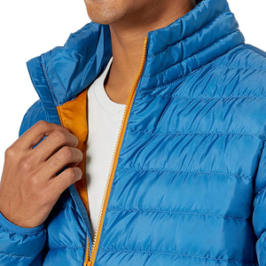 2025 Custom Color <b>Padded</b> Unisex Puffer Jacket Zipper-up Stand Collar Patchwork Winter High Street Style Custom Design Size - Product Image 5