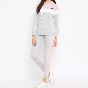 Custom Logo Women 2 Piece Tracksuit Set Manufacturer <b>Ladies</b> <b>Jogging</b> <b>Suit</b> Sportswear Hoodie Sweatpants Wholesale OEM - Product Image 1