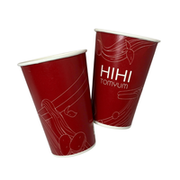 Tasses à café en papier jetables biodégradables écologiques avec couvercle, conception épaissie anti-brûlure pour boissons chaudes, bureau et camping
