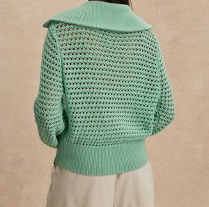 Suéter de Punto Tipo Waffle para Mujer con Botones - Jersey Casual de Invierno - Suave, Transpirable, de Color Sólido - Product Image 6