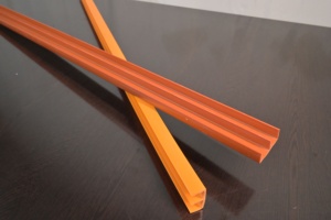 Industrial PVC E-Channel Profile - Durable <b>Plastic</b> <b>Slide</b> Track for Furniture, Cabinet Doors & Sliding Panels - Multi-Color - Product Image 5