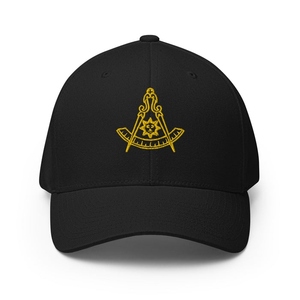 Gorra de Béisbol Past Master Blue Lodge con Bordado Dorado, Fabricante y Proveedor OEM Personalizado - Product Image 5
