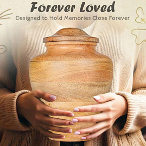 Handmade Mango Wood Funeral Urn Wooden Ash Urn for Human Cremation Remains by AYAANS - Product Image 6