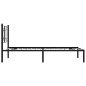 โครงเตียงเหล็กสีดำทรงสี่เหลี่ยมผืนผ้าทันสมัย เตียงโลหะทันสมัย - Product Image 5