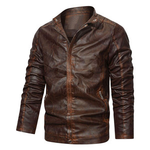 Veste en cuir de haute qualité avec logo personnalisé, veste d'hiver, vêtements de mode, veste en cuir pour homme - Product Image 1